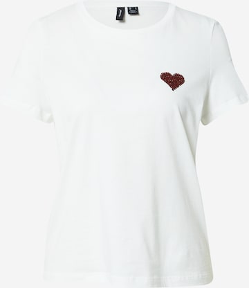 VERO MODA - Camiseta en blanco: frente