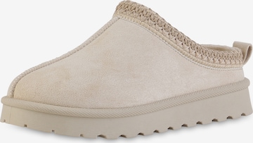 Van Hill Hausschuh 'Penelope' in Beige: Vorderseite
