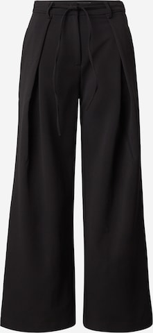 ABOUT YOUregular Hlače s naborima 'Elora' - crna boja: prednji dio