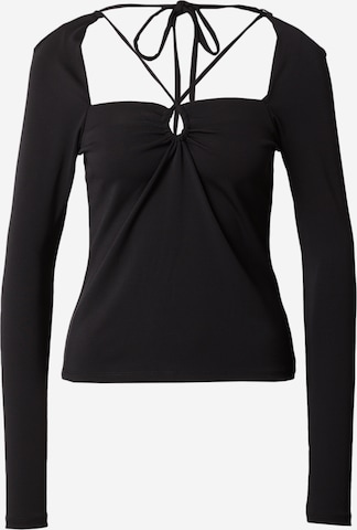 Camicia da donna di Sisley in nero: frontale