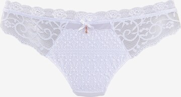 NUANCE Thong in White: front