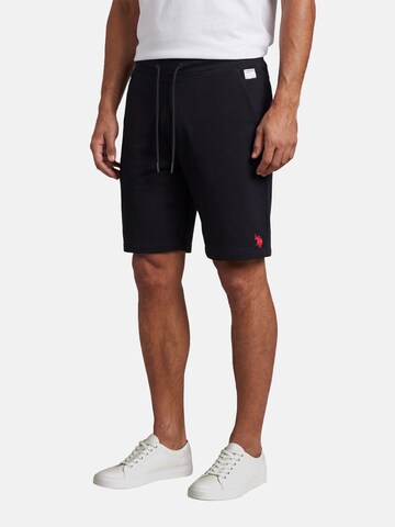 Regular Pantalon U.S. POLO ASSN. en noir : devant
