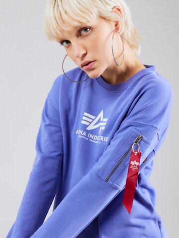 ALPHA INDUSTRIES Sweatshirt in Purple