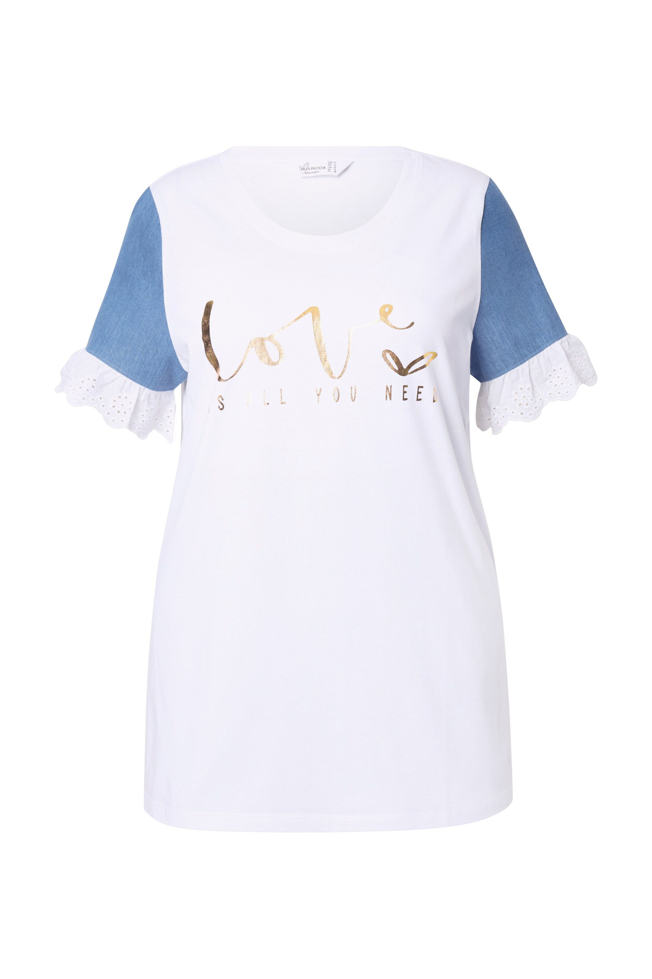 T-shirt MIAMODA en blanc : devant