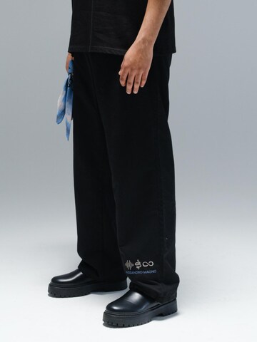 Alessandro Magno Wide leg Workout Pants 'FASHION' in Black