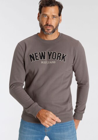 H.I.S Sweatshirt in Grau: Vorderseite