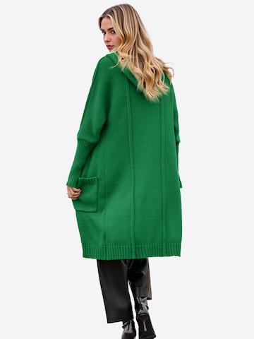 Imily Bela Pletena jopa | zelena barva: zadnja stran