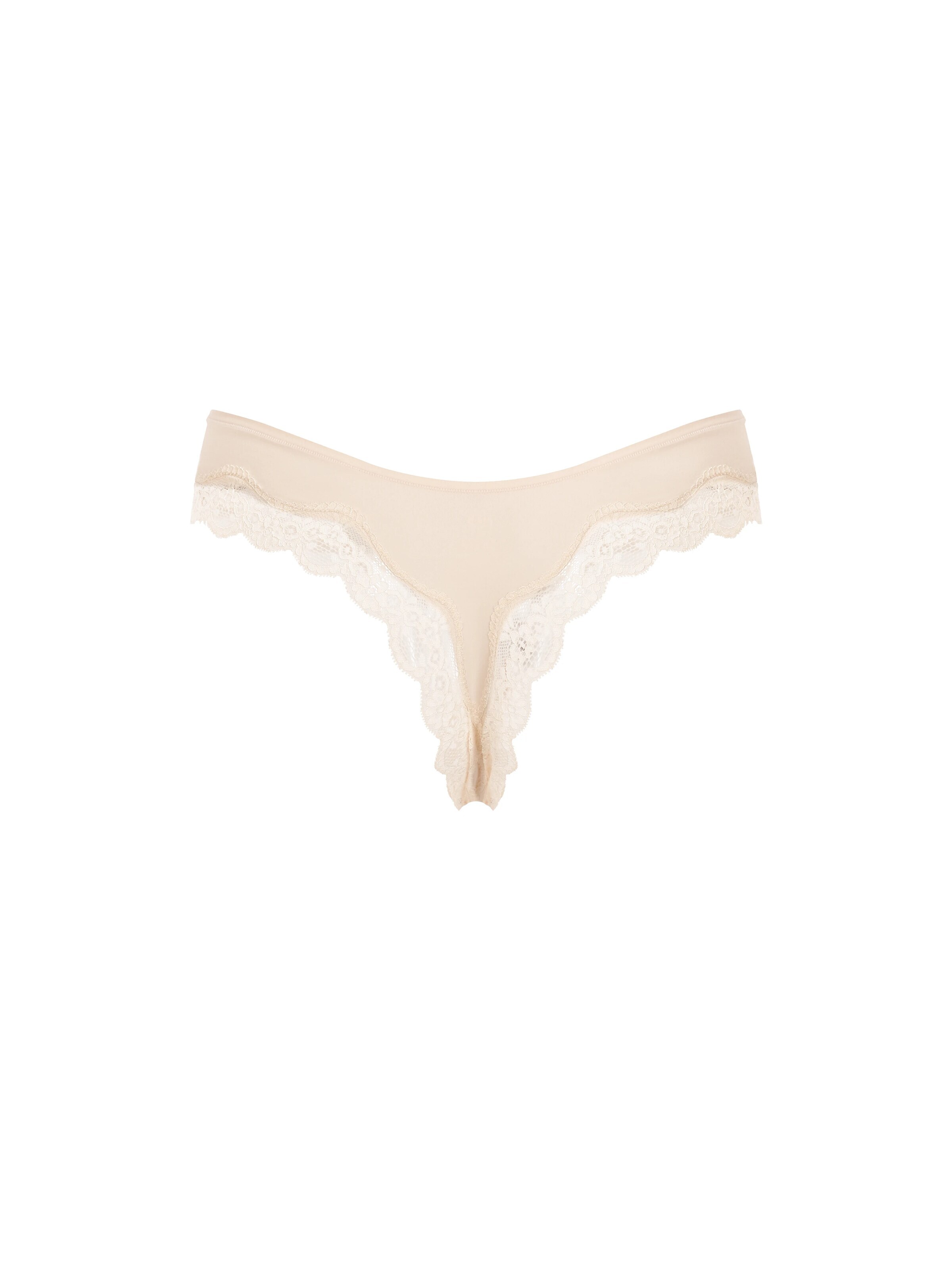 cfab - Tanga 'Lace Tanga' en beige