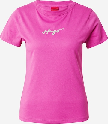 HUGO Red T-Shirt 'Classic 4' in Pink: predná strana