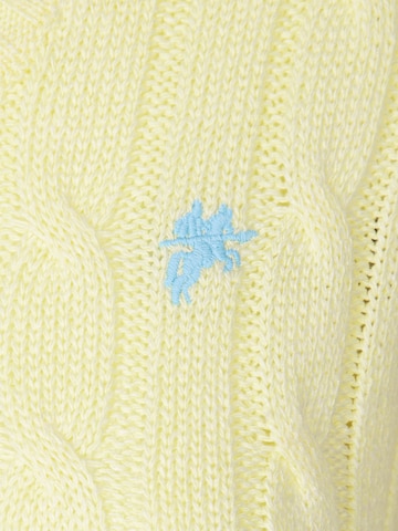 DENIM CULTURE - Pullover 'Perla' em amarelo