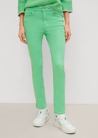 Coupe slim Pantalon comma casual identity en vert