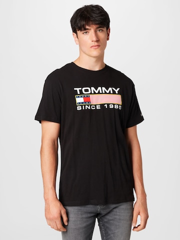 Tommy Jeans - Camisa em preto: frente