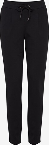 Coupe slim Pantalon 'Rizetta' b.young en noir : devant