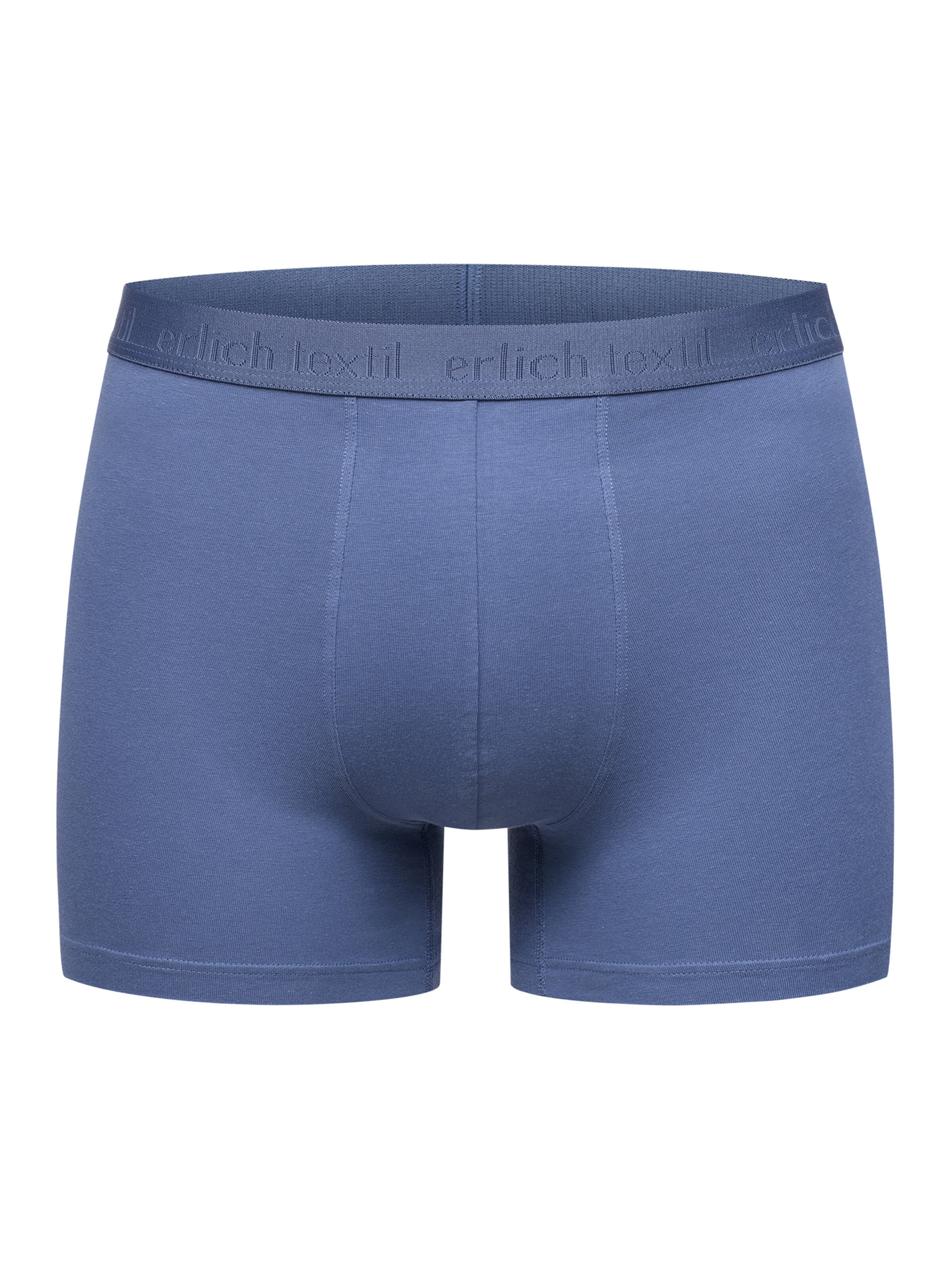 Erlich Textil - Boxers 'Casual Cotton' em azul: frente