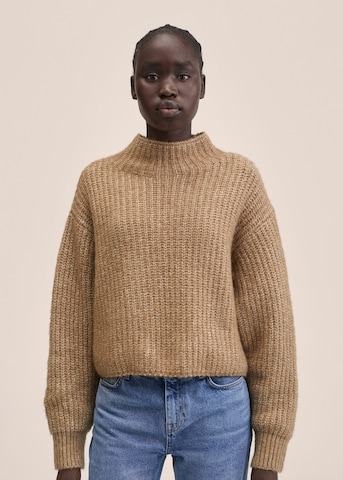 MANGO Sweater 'Candy' in Brown: front