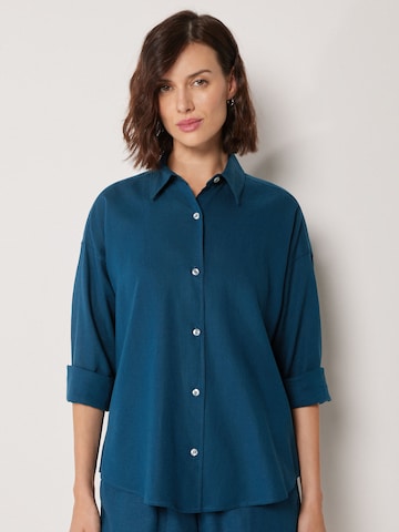 CALZEDONIA Bluse in Blau: Vorderseite