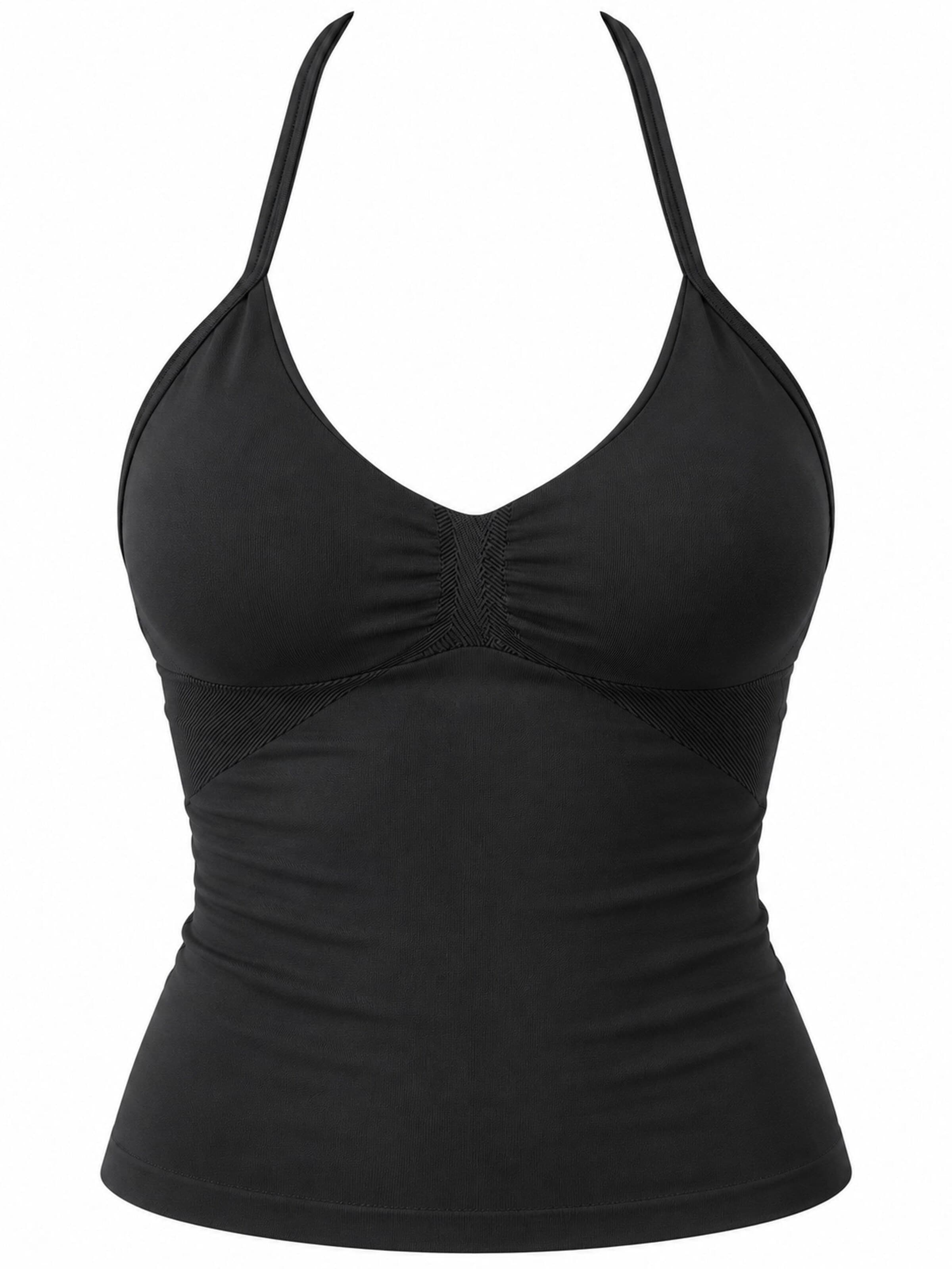 OYOJ Sporttopp 'Dynamic Halter Tank Top - Black' i svart: framsida