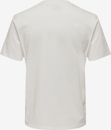 T-Shirt 'Hardy' Only & Sons en blanc