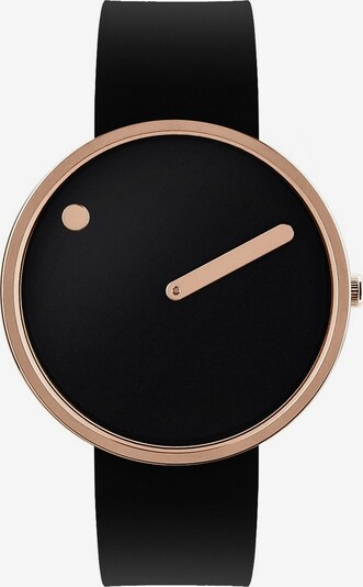 Picto Uhr in gold / schwarz, Produktansicht