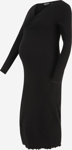 Pieces Maternity Dress 'CAMMA' in Black: front