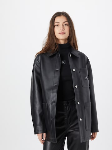 Calvin Klein Jeans - Chaqueta de entretiempo en negro: frente