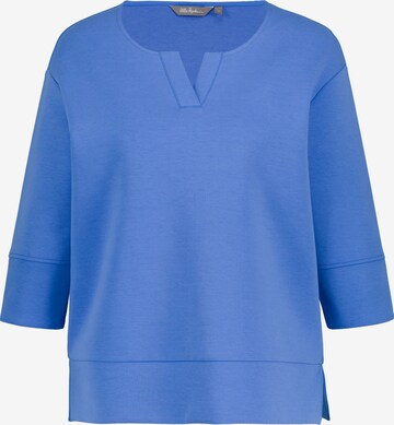 Ulla Popken Sweatshirt in Blauw: voorkant