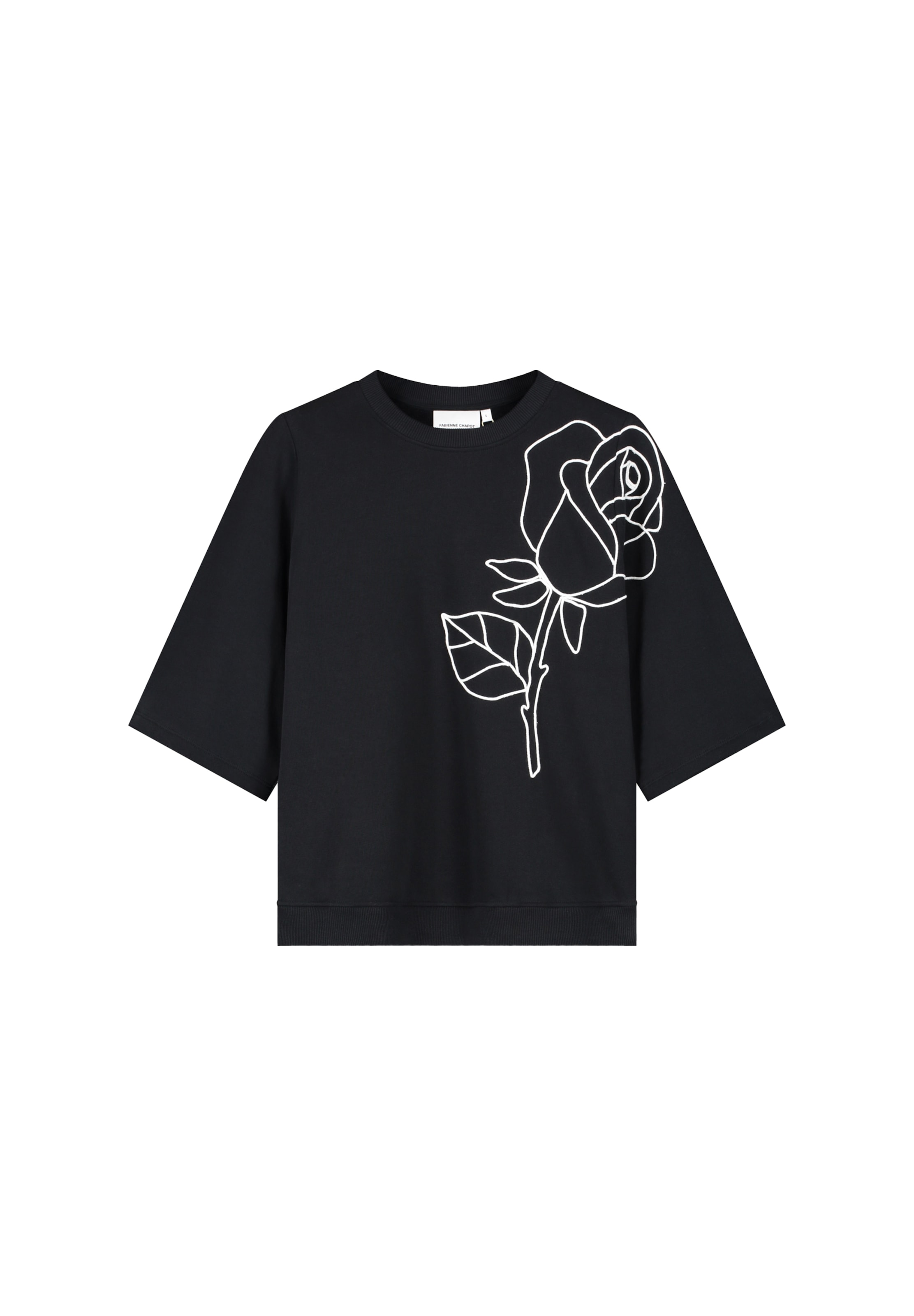 Fabienne Chapot Sweatshirt in Zwart: voorkant