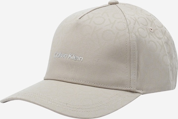 Casquette Calvin Klein en gris : devant