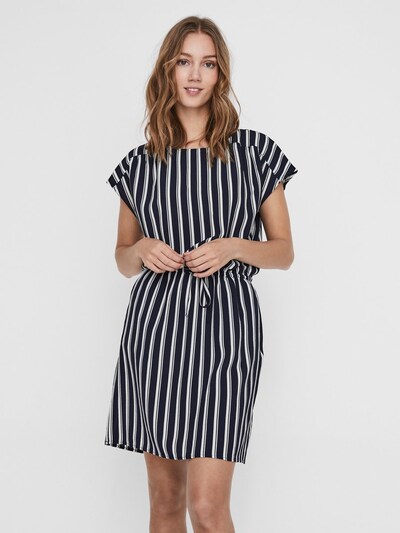 VERO MODA Kleid in navy / weiß, Modelansicht