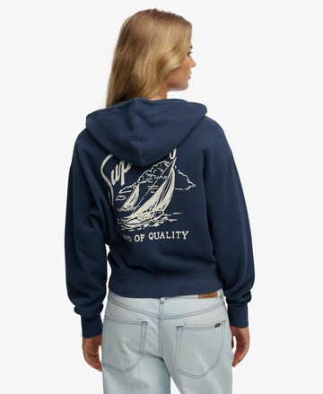 Superdry & Co Zip-Up Hoodie in Blue