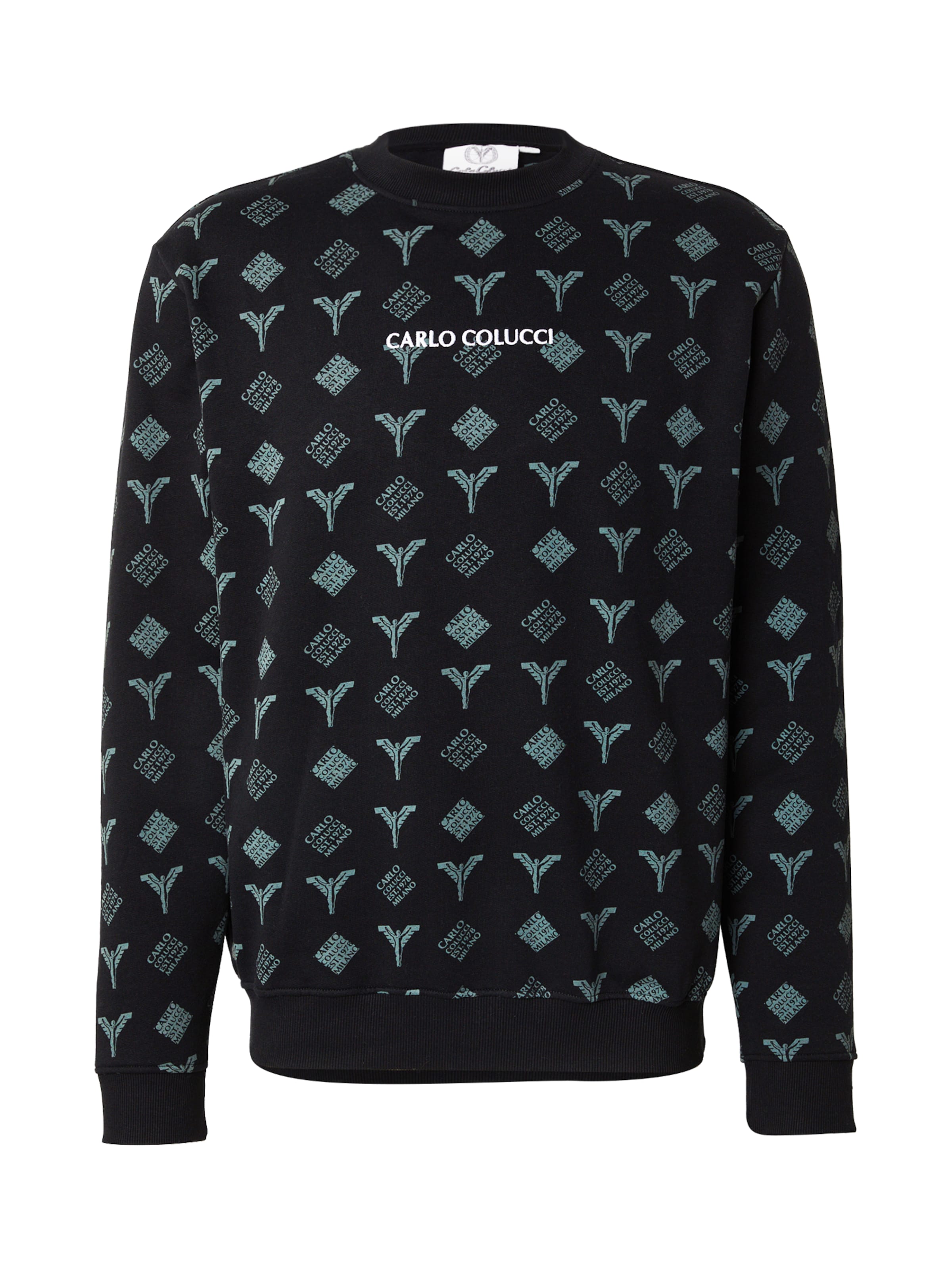 melns Carlo Colucci Sportisks džemperis 'Faistnauer': no priekšpuses