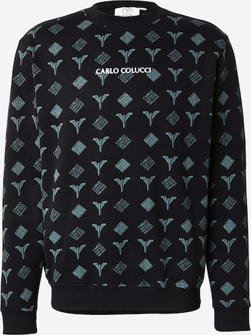Carlo Colucci Sweatshirt 'Faistnauer' i svart: framsida