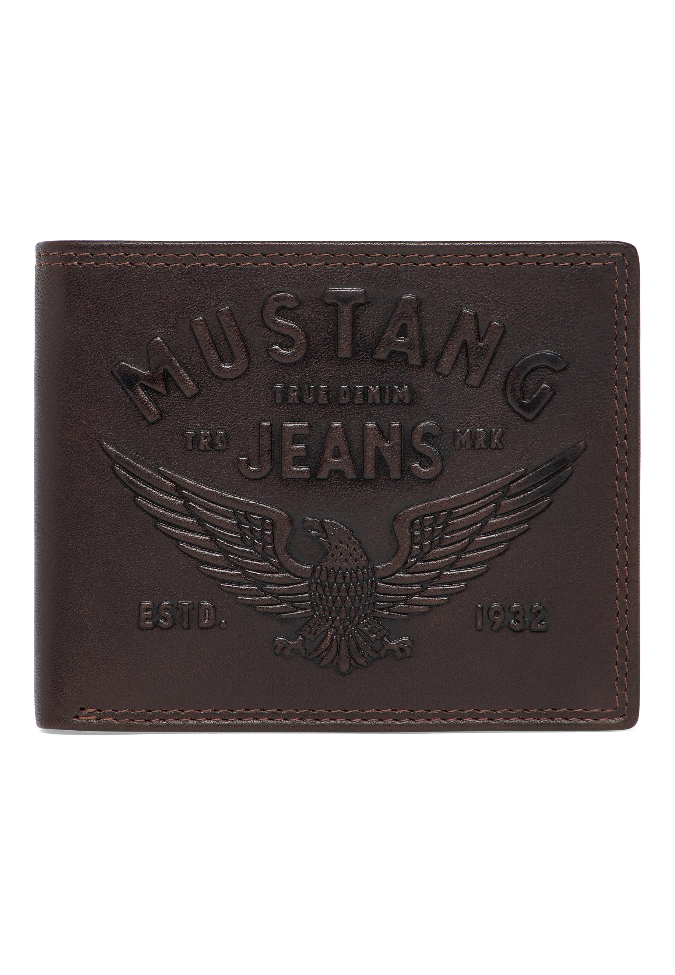 MUSTANG Wallet in Brown: front