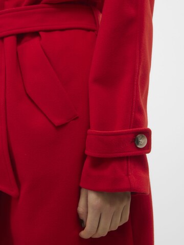 VERO MODA Between-Seasons Coat in Red