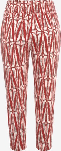 LASCANA Slim fit Trousers in Red