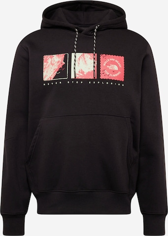 THE NORTH FACE Sports sweatshirt in Black: front