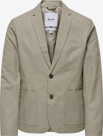 Coupe slim Veste de costume 'EVE' Only & Sons en gris : devant