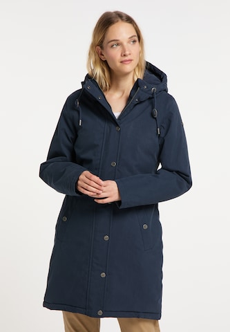 DreiMaster Vintage Raincoat in Blue: front