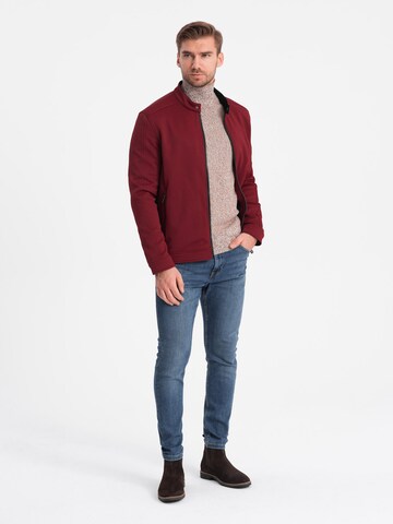 Ombre Between-Season Jacket 'OM-JANP-0138' in Red