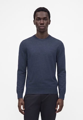 BOSS Sweater 'Leno' in Blue: front