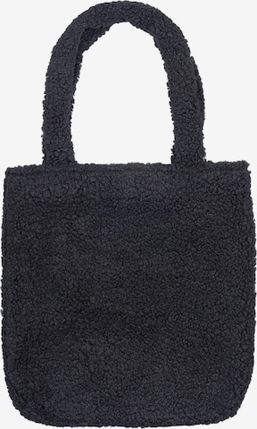 styleBREAKER Shoulder Bag 'Teddyfell Beuteltasche' in Black: front