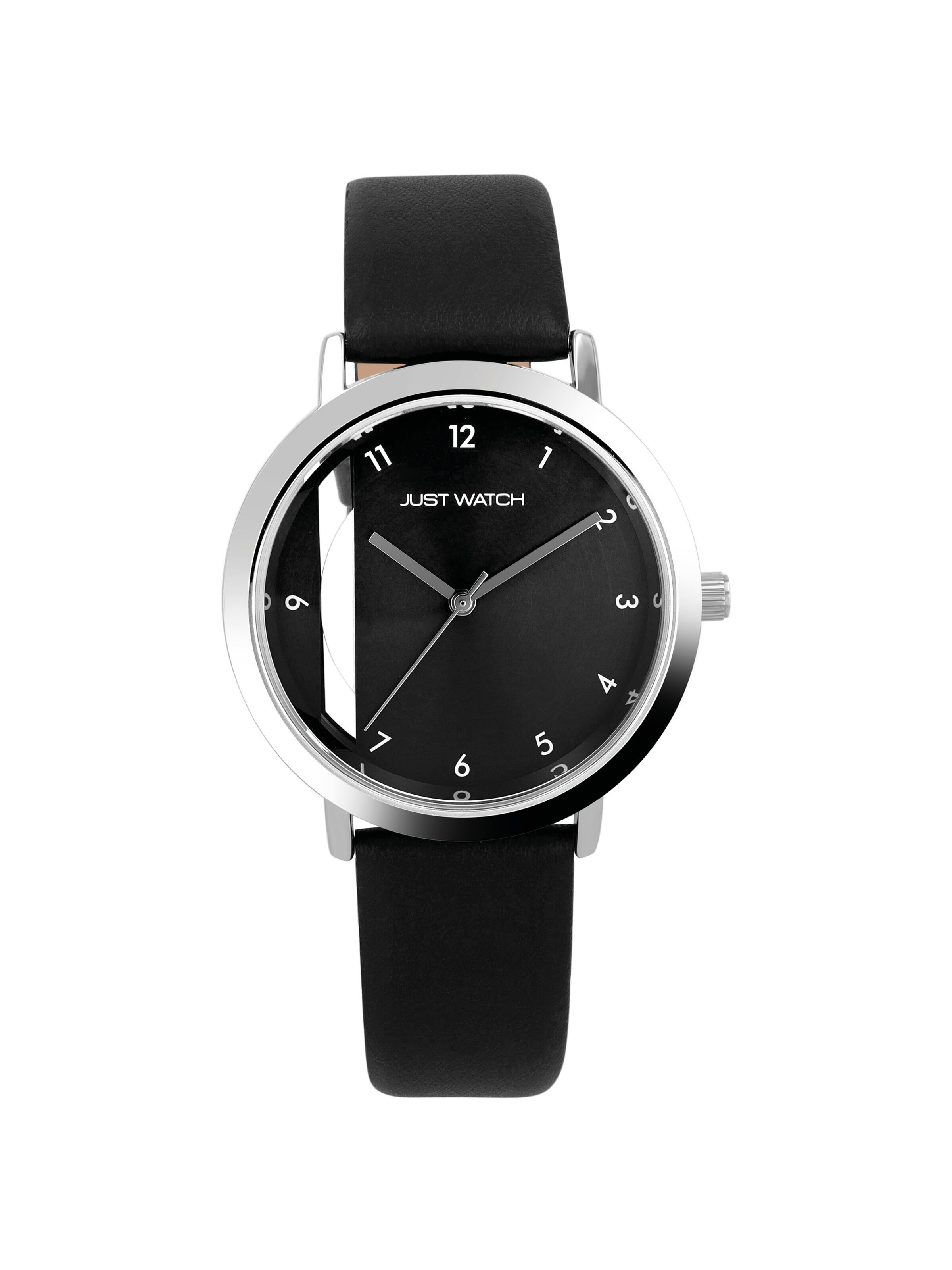 Just Watch Analog Watch 'Mila, Datumsanzeige' in Black