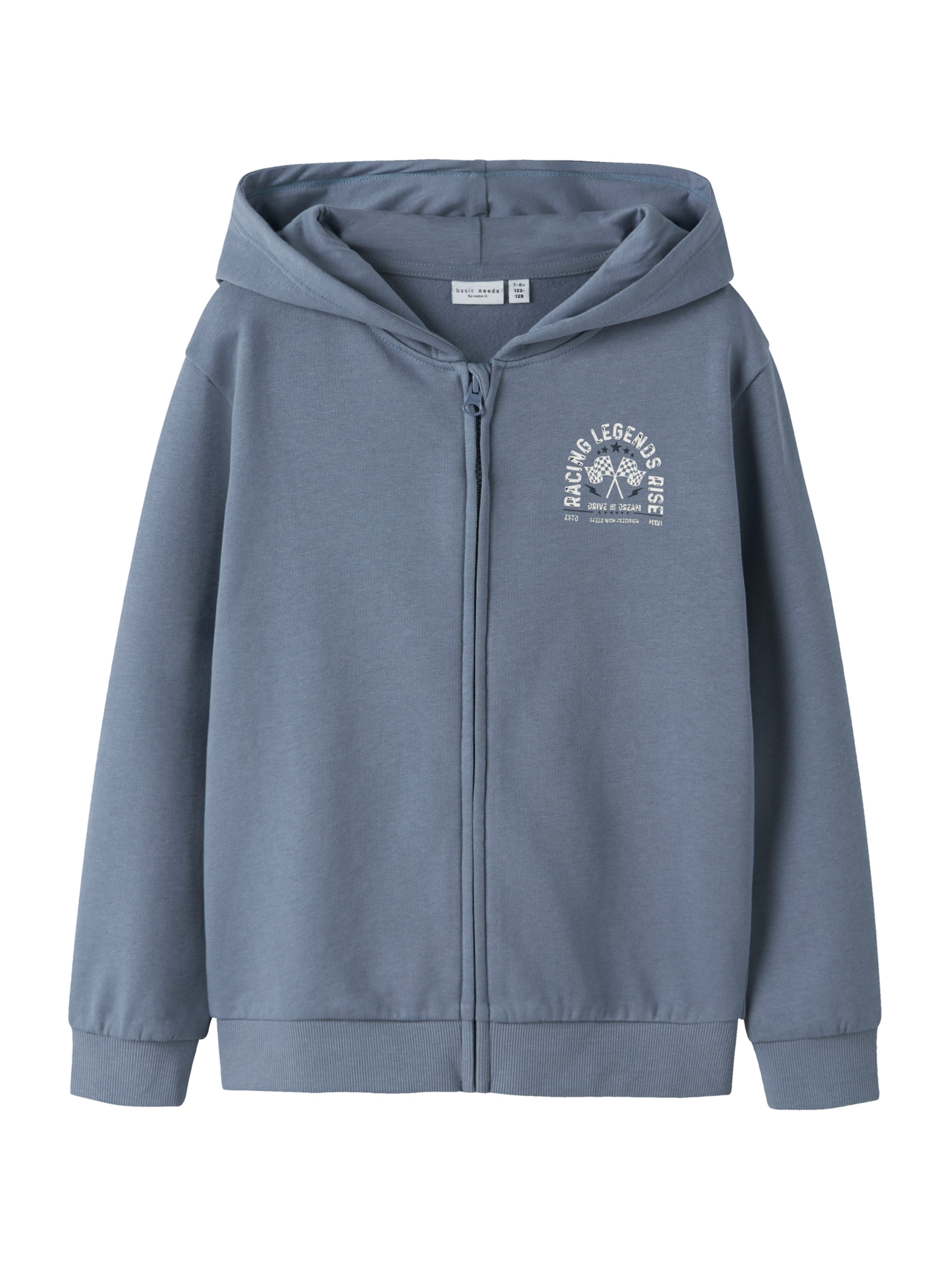 NAME IT - Sudadera con cremallera 'NKMVOLTINUS' en azul: frente