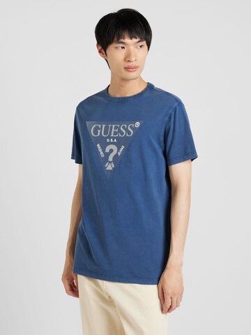 GUESS T-Shirt in Blau: Vorderseite