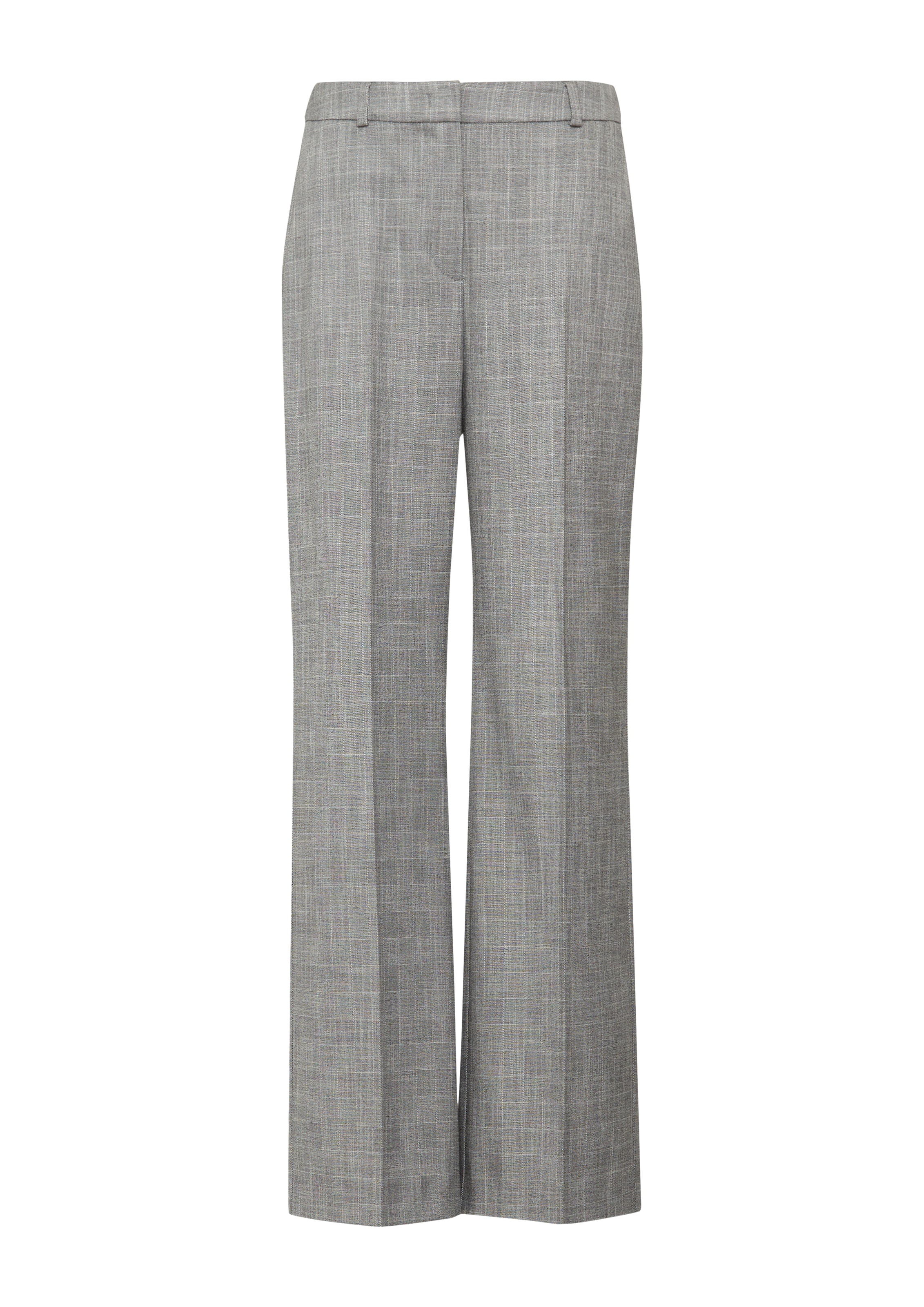 COMMA Wide leg Pantalon in Grijs: voorkant