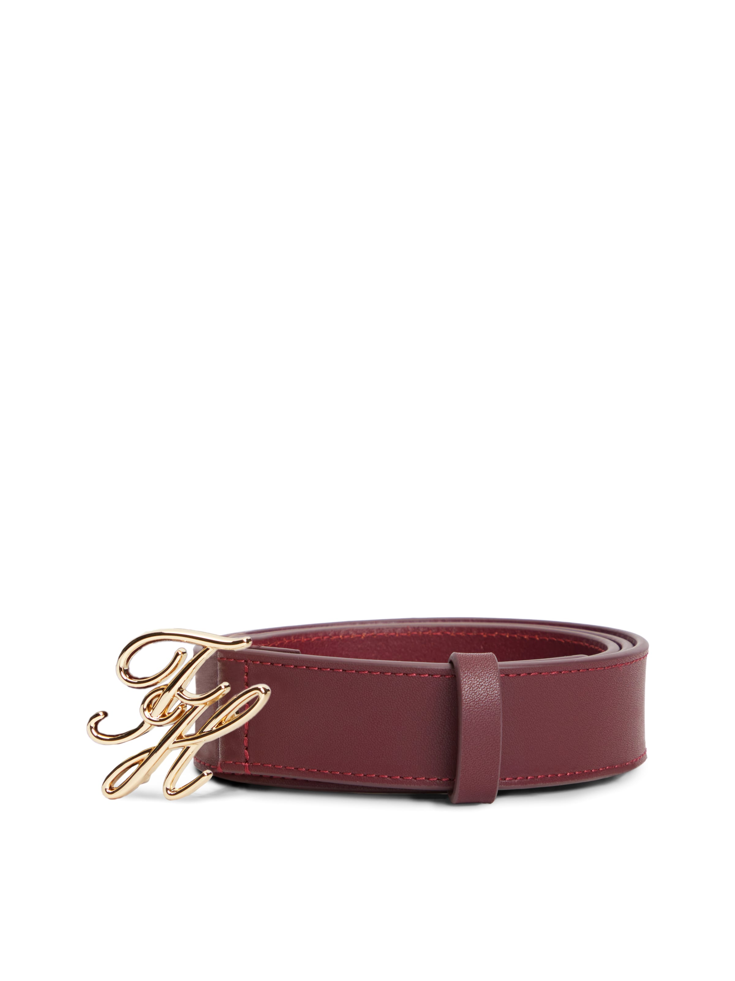TOMMY HILFIGER - Cinturón 'SCRIPT 3.0' en rojo: frente