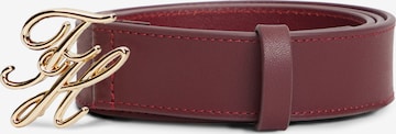 TOMMY HILFIGER - Cinturón 'SCRIPT 3.0' en rojo: frente