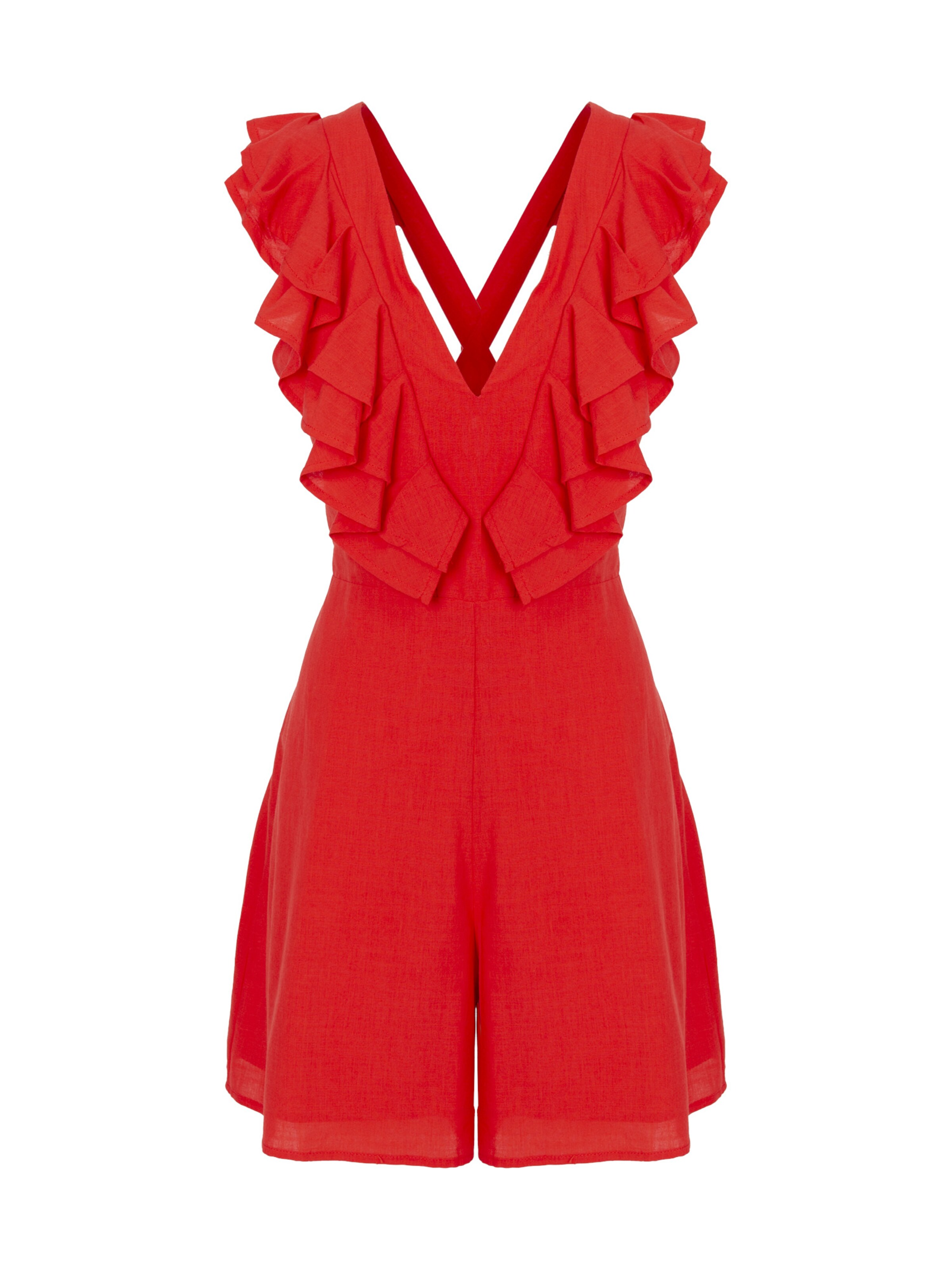 Influencer Комбинезон в Красный: спереди