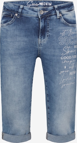 Soccx Regular Jeans in Blue: front