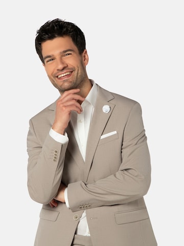 Coupe slim Costume Thomas Goodwin en beige
